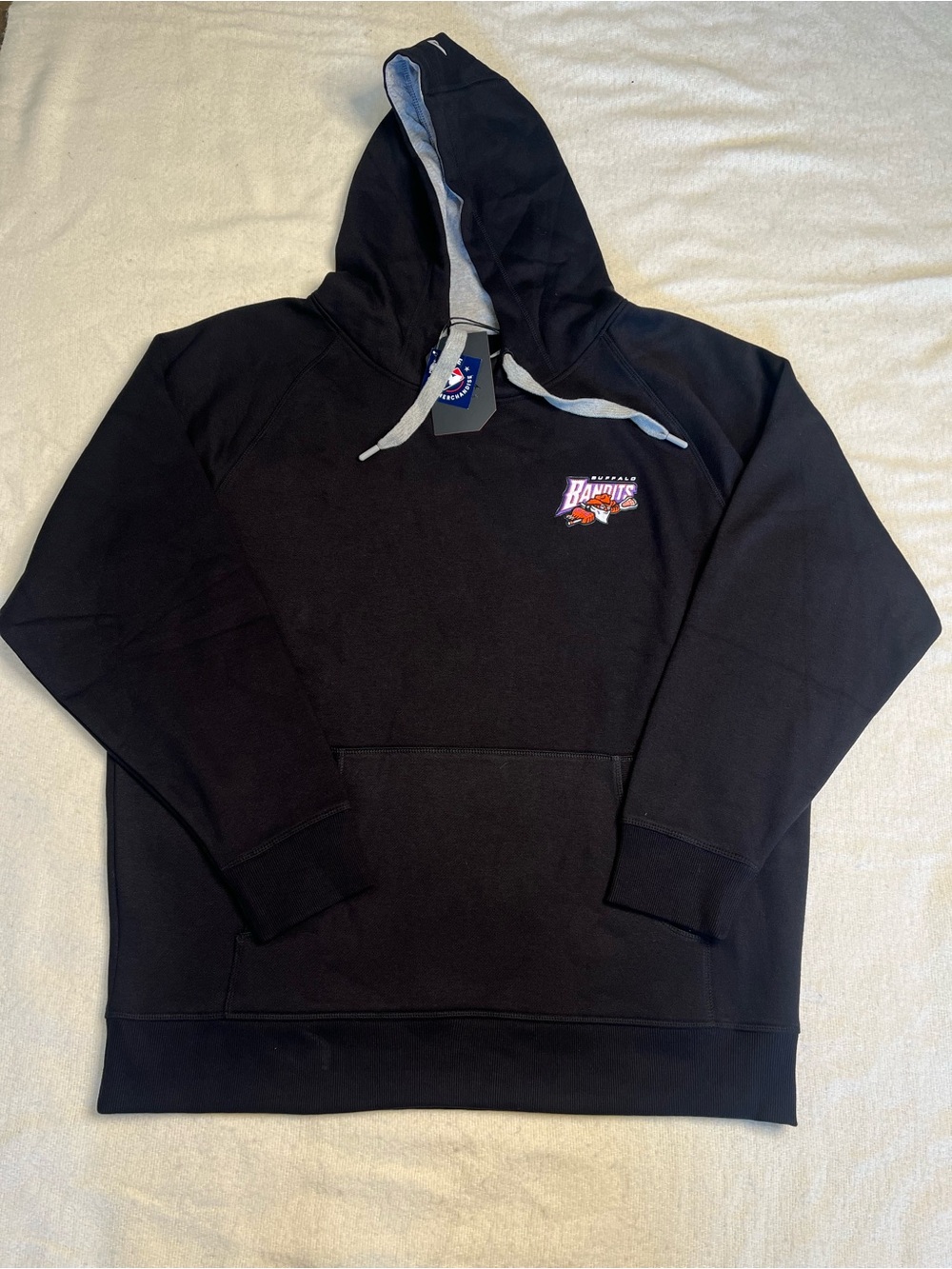 NWT New Antigua NLL Buffalo Bandits Lacrosse Pullover Sweatshirt Hoodie Mens XL